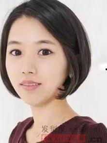 女士短发直发发型图片,简约时尚，尽显女性魅力